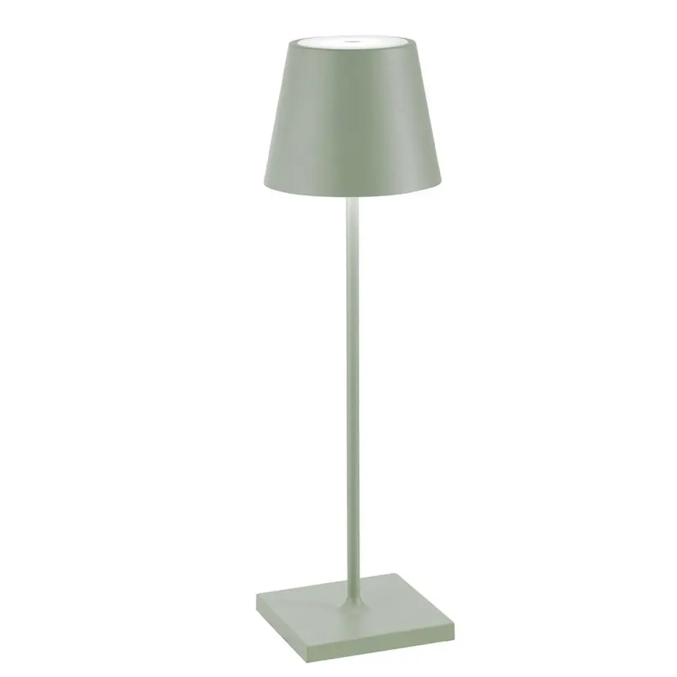 POLDINA - LAMPARA DE MESA VERDE SALVIA, LD0340G3, ZAFFERANO