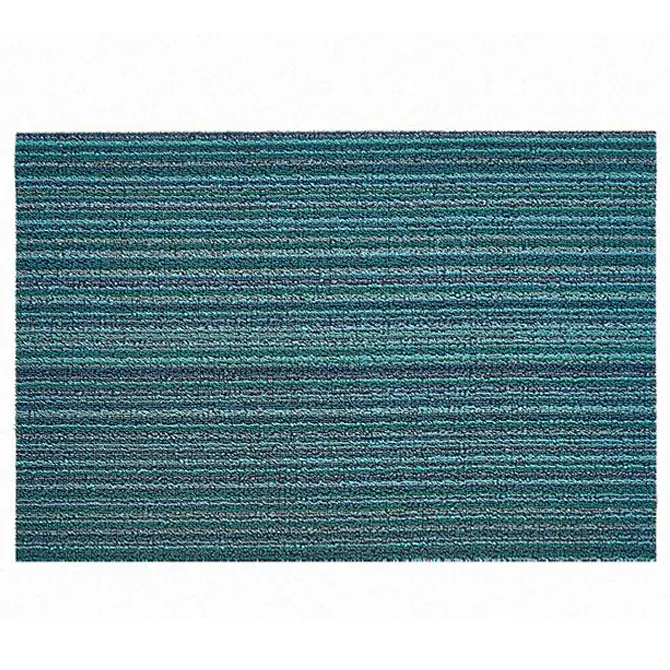 SKINNY STRIPE TURQUOISE PISO 18X28CM 200134-016, CHILEWICH