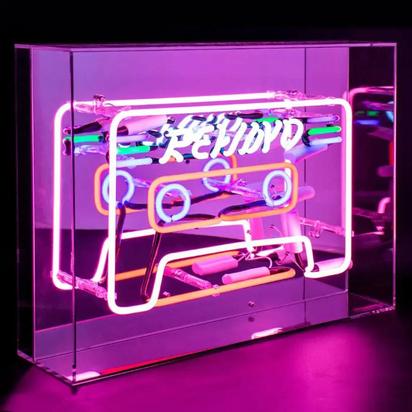 ADORNO DE MESA- CASSETTE (NEÓN) ,LOCOMOCEAN