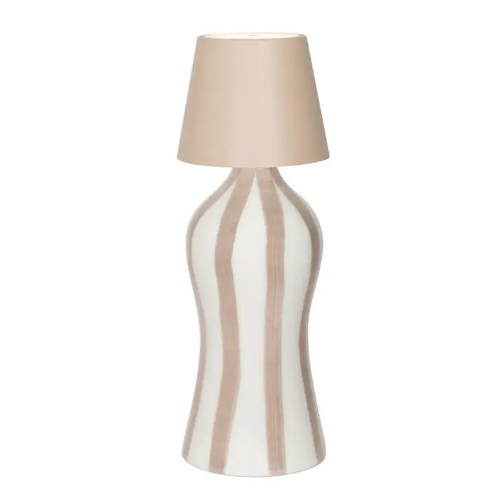 POLDINA - KIT LAMPARA DE MESA STOPPER SAND C/LIDO CERAMIC SAND, ZAFFERANO 