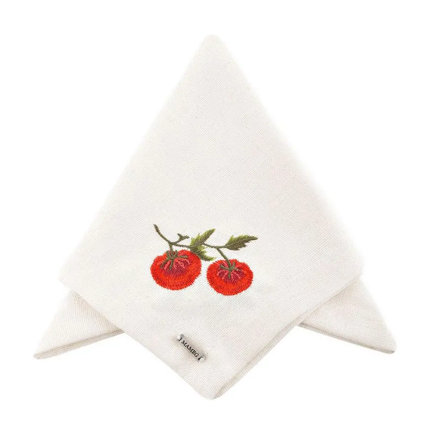 SERVILLETA BORDADA TOMATE 40X40CM,003063,MAMEG