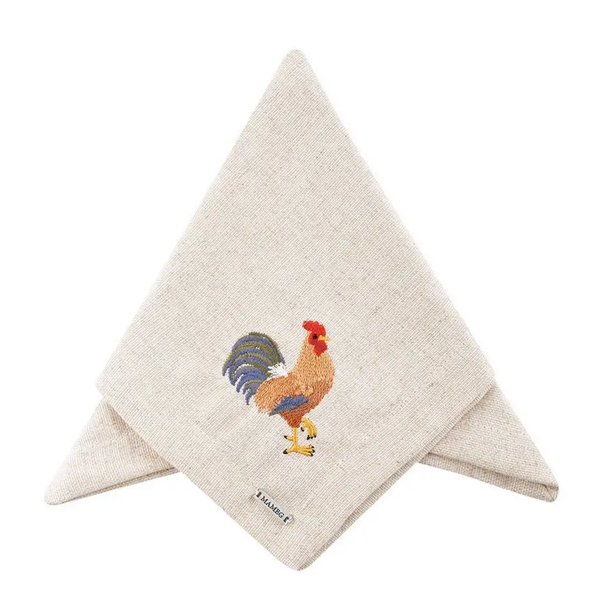 SERVILLETA BORDADA GALLO 40X40CM,003072,MAMEG