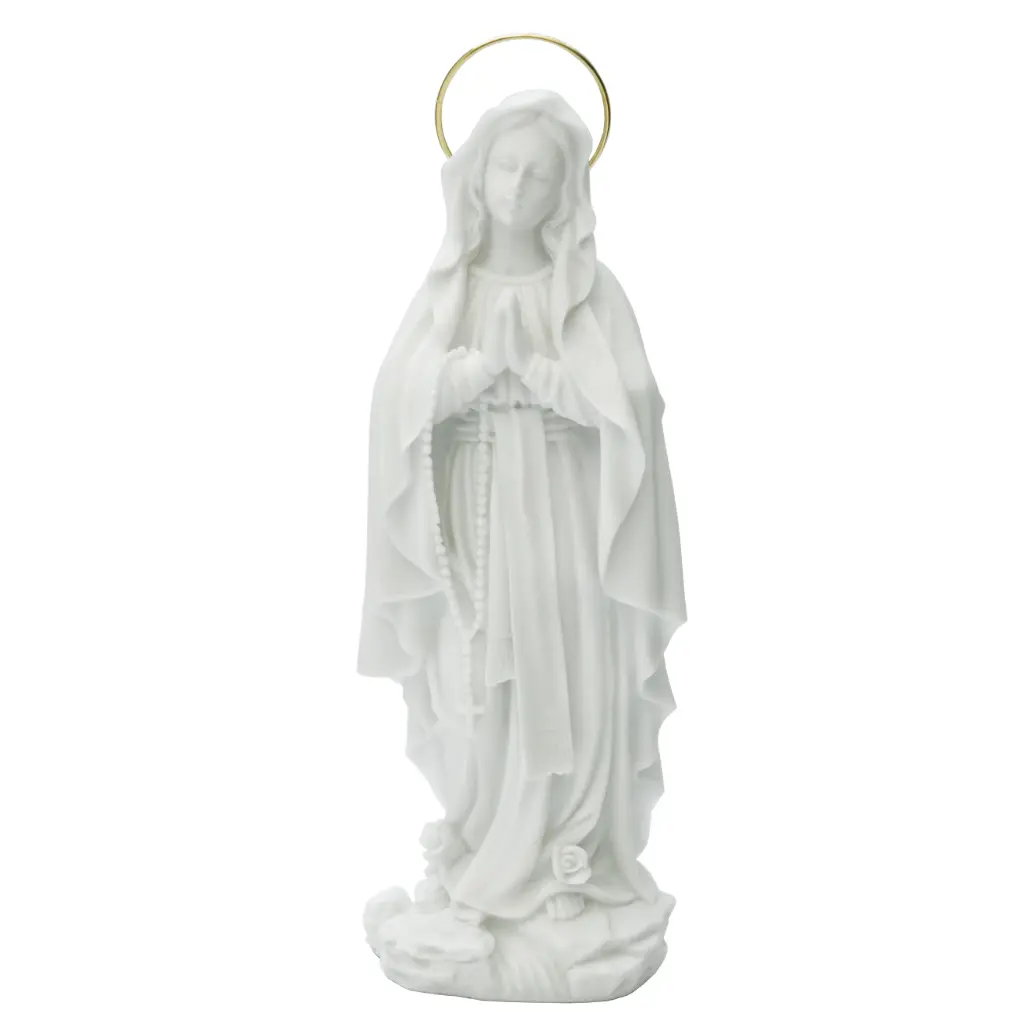 VIRGEN DE LOURDES MARMOL 18CM,V023,VIGORE