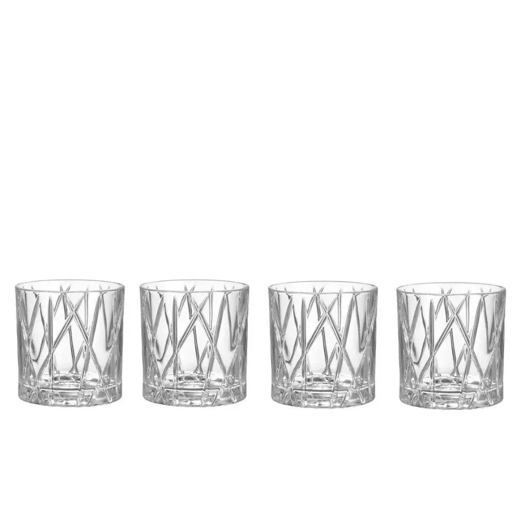 CITY VASO DOB. OLD FASHIONED 34CL  X4, 6310341, ORREFORS