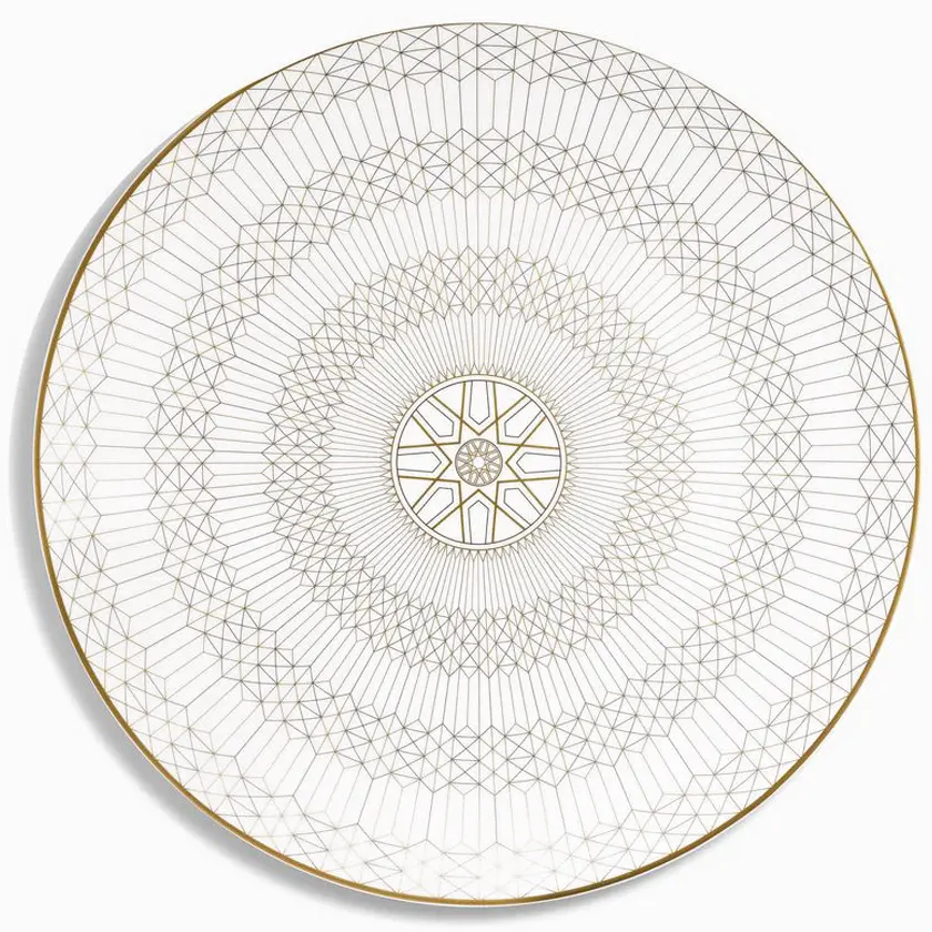 ARCADIA PLATO BASE GOLD&PLATINUM 31CM, 2817043, BACCARAT