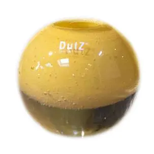 BALLVASE KULA  CANDELABRO OCHRE 16CM, 1510068, DUTZ 