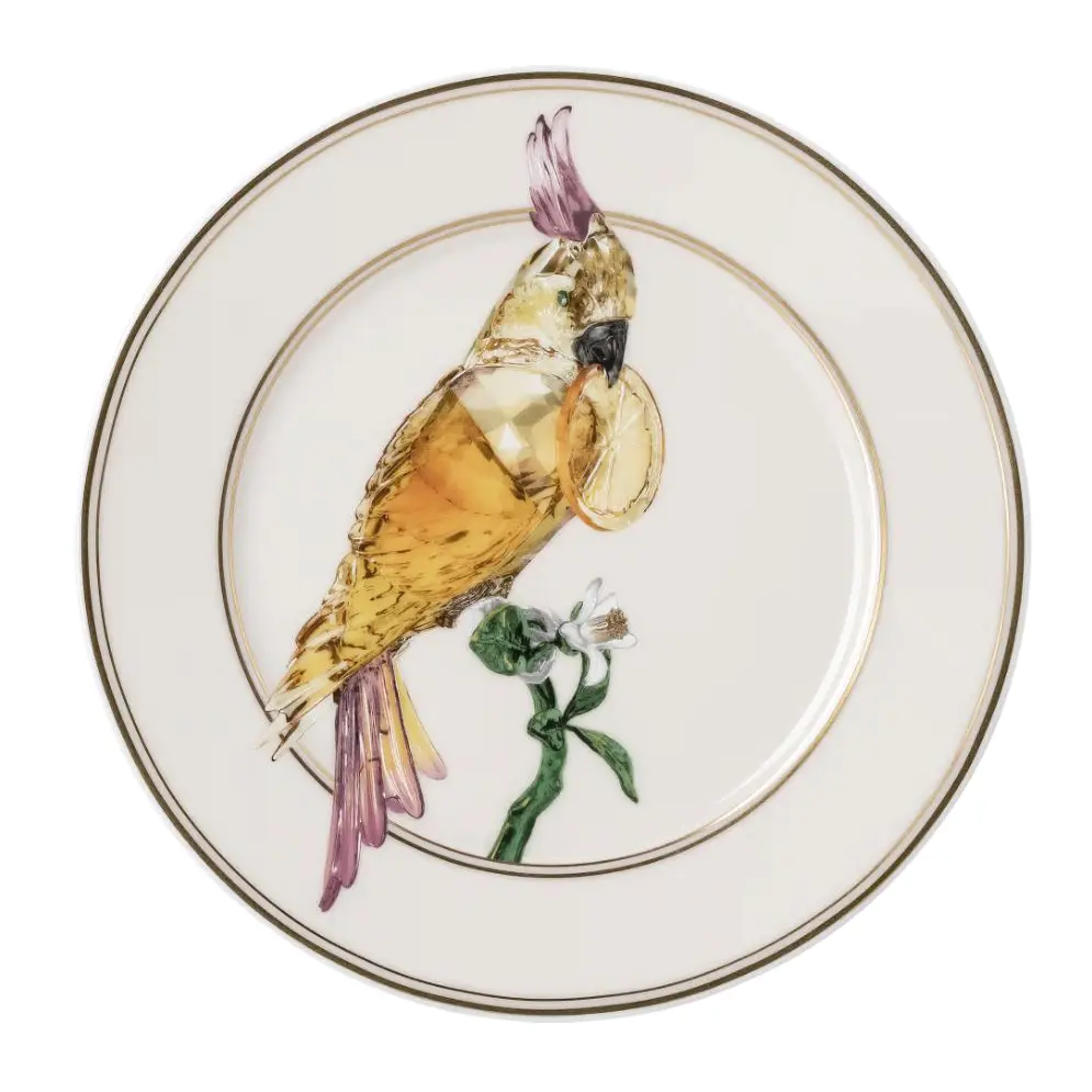 IDYLLIA COCKATOO - PLATO PARA PAN 18CM, 10218, SWAROVSKI