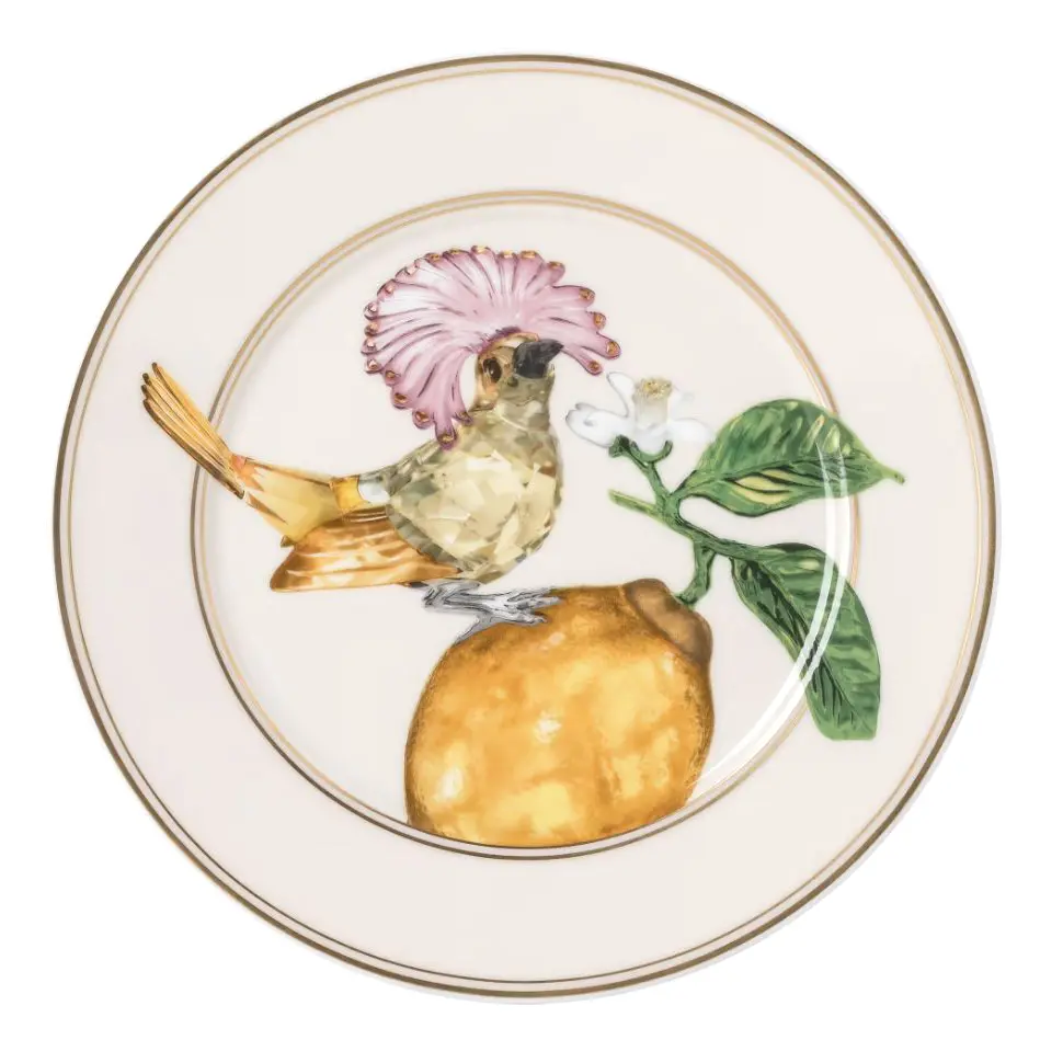 IDYLLIA FLYCATCHER - PLATO PARA PAN 18CM, 10218, SWAROVSKI