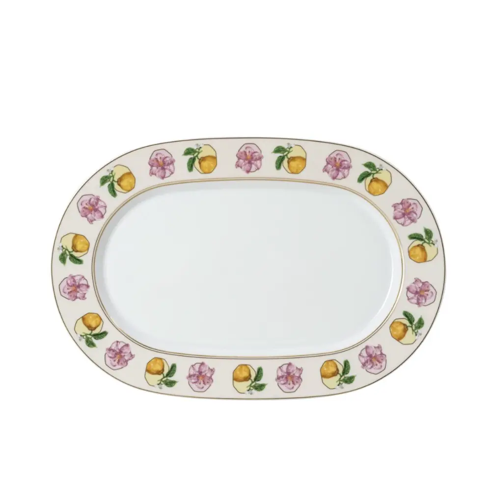 IDYLLIA MARSHMALLOW - FUENTE OVAL 34CM, 12734, SWAROVSKI
