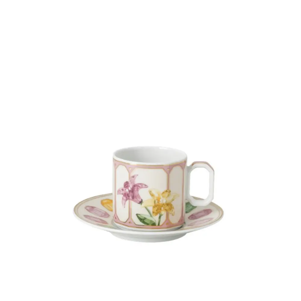 IDYLLIA MARSHMALLOW - TAZA CAFE C/ PLATILLO, 14715, SWAROVSKI