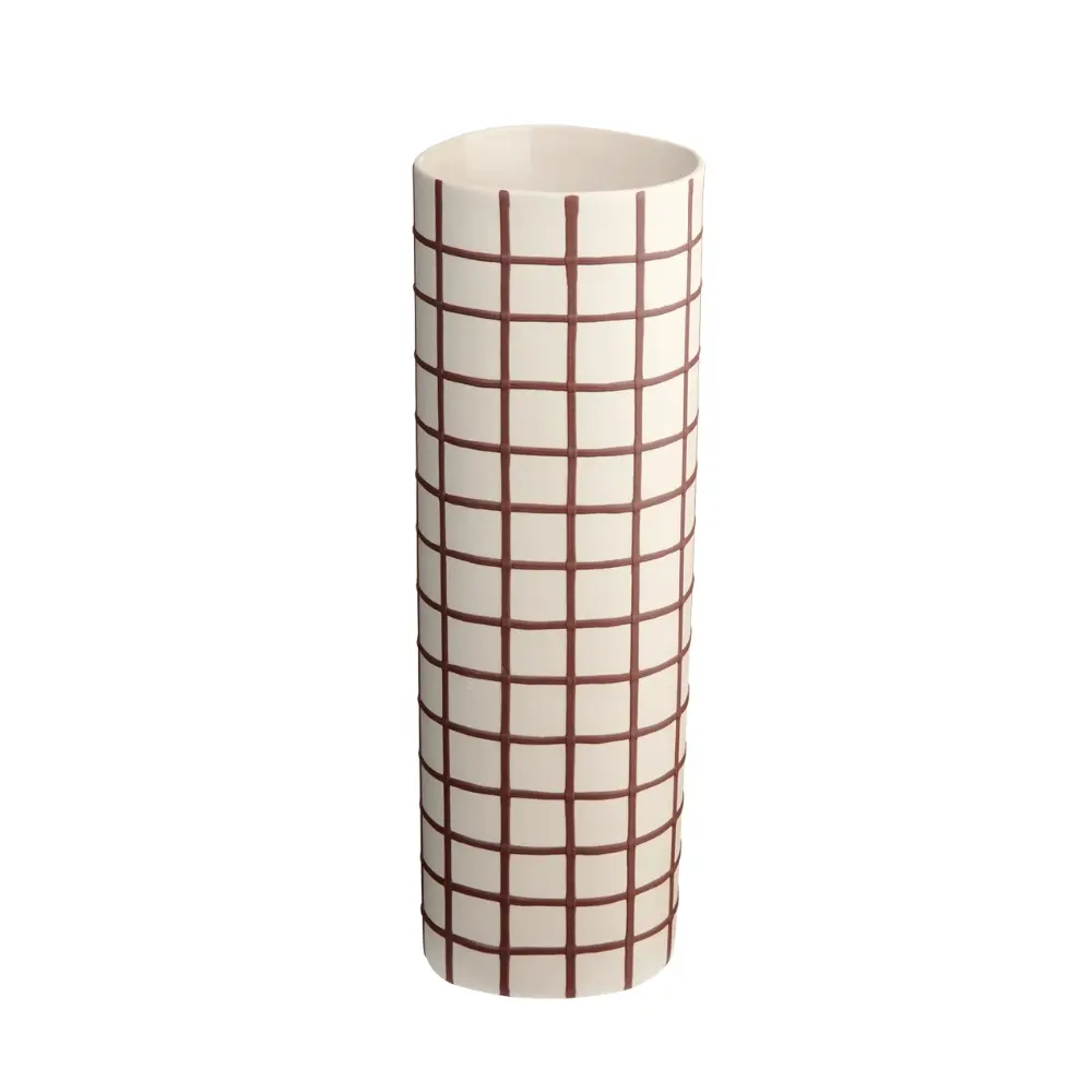LINES AND SQU - FLORERO BORDEAUX SQUARES 25CM, 60073622, ASA SELECTION 