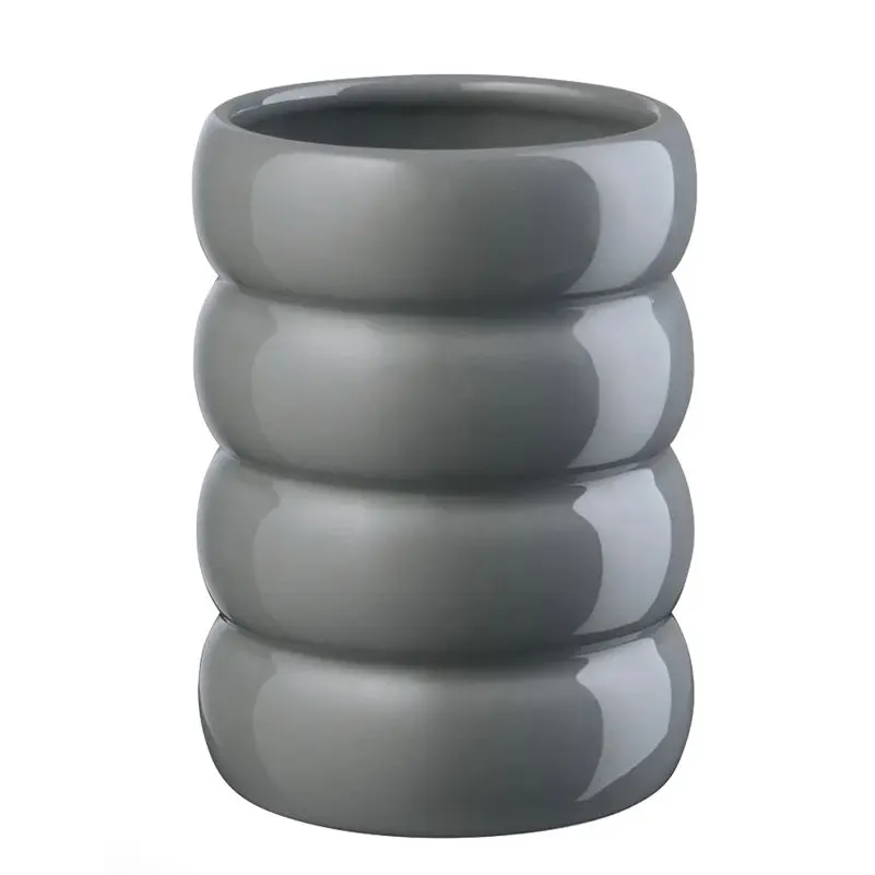 LOOPY - FLORERO COOL GRAY 16CM , 72012341, ASA SELECTION 