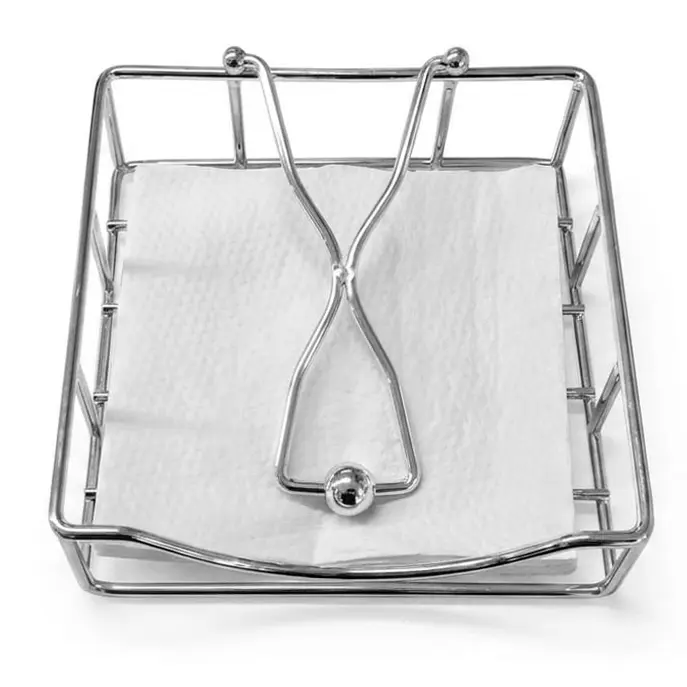 ATLAS - SERVILLETERO PLATEADO 19*19CM , 2518, EDZARD