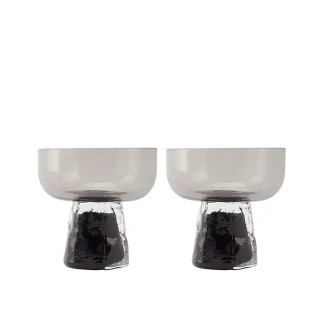 GUSTO - COPA PARA DEGUSTAR set x 2 GRIS 7CM, XLBA20502-58, XLBOOM