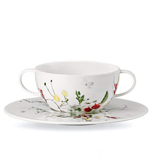 [1010010014] FLEUR SAUVAGES - TAZA CONSOME C/PL 10421/22, ROSENTHAL, NONE
