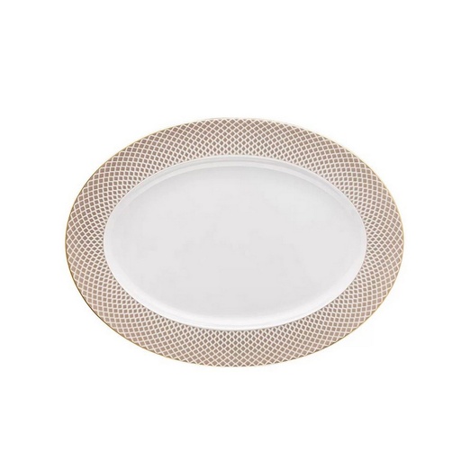 [1010030004] FRANCIS CARREAU - BEIGE FUENTE OVAL 34CM 12734, ROSENTHAL, 10460-404308-12734