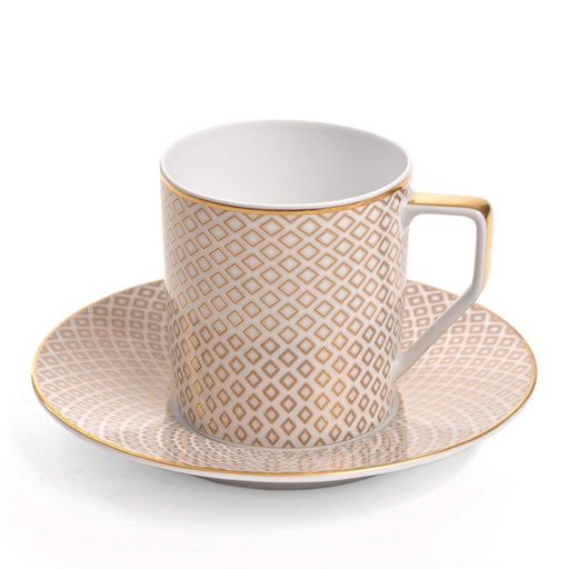 [1010030012] FRANCIS CARREAU - BEIGE TAZA C/PLATO 14742/14741, ROSENTHAL, NONE
