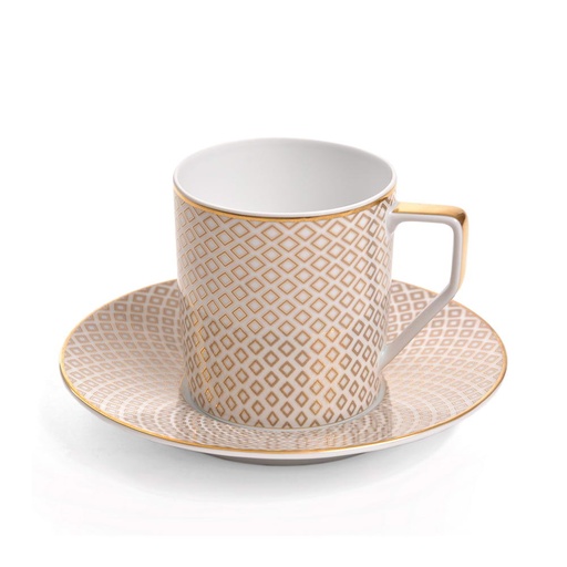 [1010030013] FRANCIS CARRE - BEIGE TAZA MOCCA C/PL 14722/14721, ROSENTHAL, 10460-404308-14722/14721