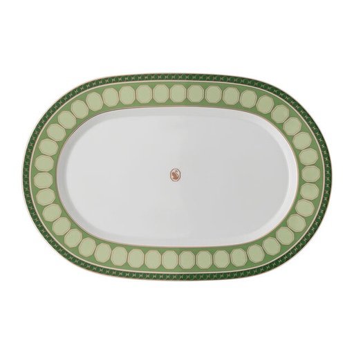 [1010240005] SIGNUM -  PLATO OVAL 40CM GREEN, 12740,ROSENTHAL, 19850-426349-12740