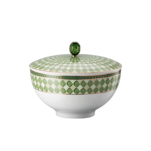 [1010240008] SWAROVSKI - BOWL C/TAPA 15CM GREEN, 15381,ROSENTHAL, NONE