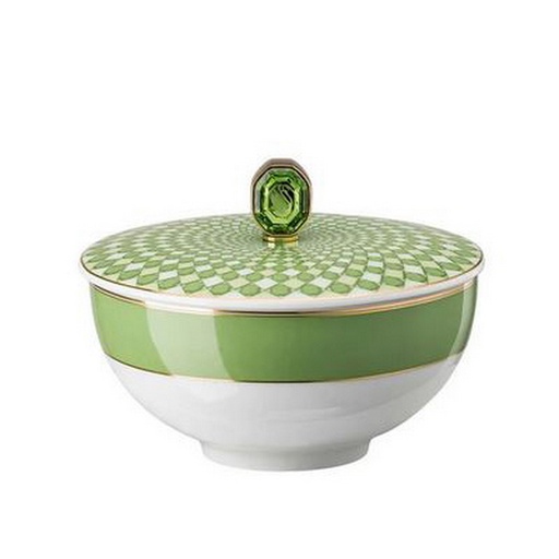 [1010240009] SWAROVSKI - BOWL C/TAPA GREEN 12CM, 13350,ROSENTHAL, 14204-426349-13350