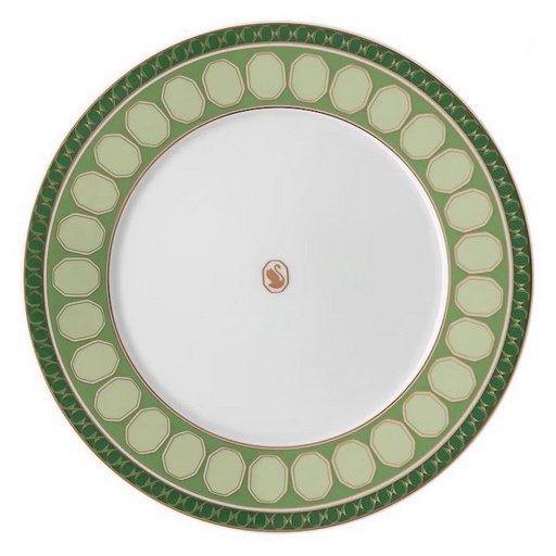 [1010240025] SWAROVSKI - PLATO HONDO 24CM GREEN, 10324,ROSENTHAL, 10324