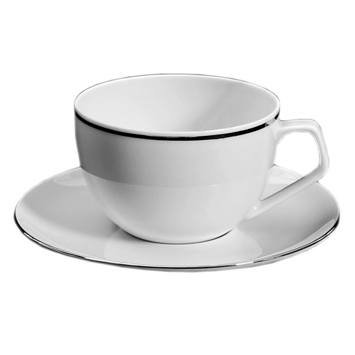 [1010270017] TAC PLATINO - TAZA CAFE C/PLATO 14716/17, ROSENTHAL, 11280-403241-14717/14716