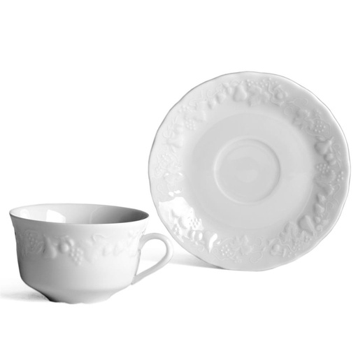 [1010370018] CALIFORNIA - TAZA TE CON PLATO. 002398, DESHOULIERES, 002398