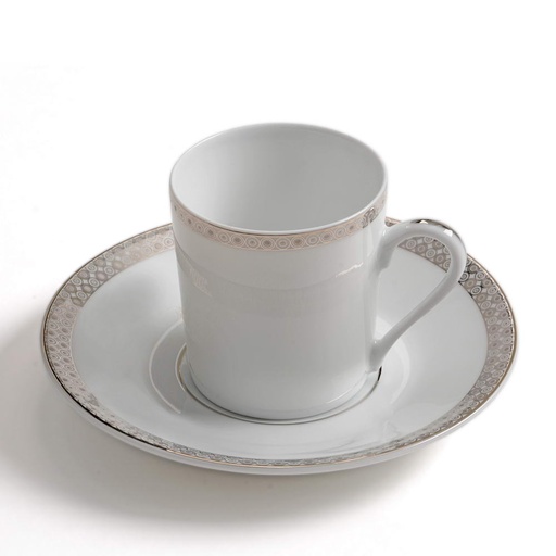 [1010480016] PARURE - TAZA CAFE C/ PLATO 18137, DESHOULIERES, 18137