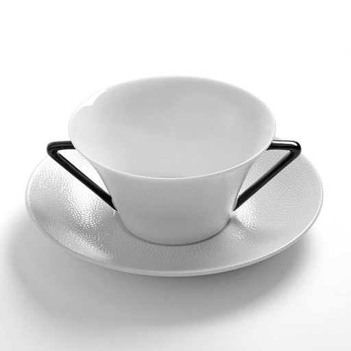 [1010500009] SEYCHELLES NEGRO - TAZA CONSOME C/PL 012446, DESHOULIERES, 012446