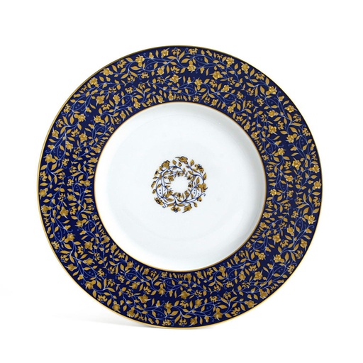 [1010530013] VIGNES - PLATO POSTRE AZUL 24CM 34337, DESHOULIERES, 34337