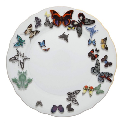 [1010540014] BUTTERFLY - PLATO POSTRE 20 CM 21117737, VISTA ALEGRE, 21117737