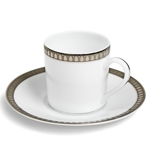 [1010850014] MALMAISON PLATINO - TAZA CAFE C/ PLATO 07645510, CHRISTOFLE, 07645510