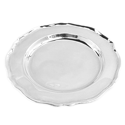 [1040160016] PLATOS Y FUENTES - PLATO PLATA  MATE 28CM, 392GRMS AE