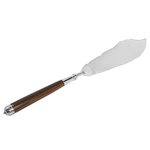[1040100052] CUBIERTOS - MANCORA CUCHILLO TORTA 70GR. MAD/PLATA AFTP092/M
