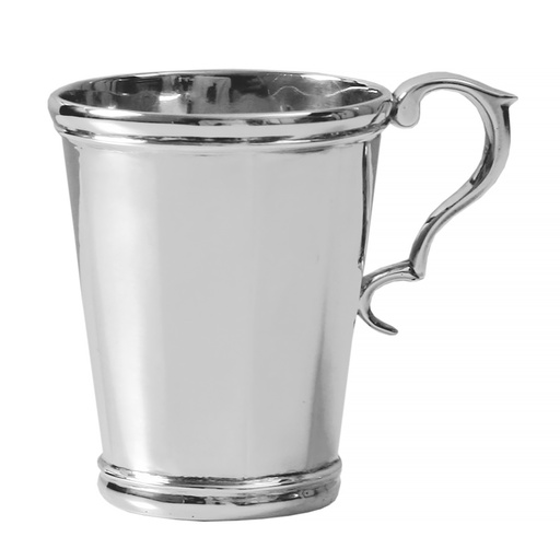 [1040010038] ADORNOS (PIEZAS COLONIALES) - JARRO FASETEADO 6CM PLATA, 107GR