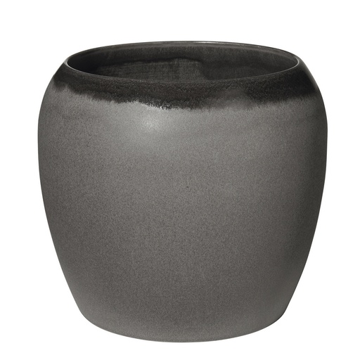 [1120060004] ADORNOS, MACETEROS - BRUNA MACETERO CHARCOAL 22CM, 65056245,ASA SELECTION, 65056245