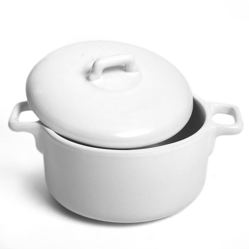 [1120130001] COCOTTE OLLA C/TAPA BLANCO 12CM 25575036, ASA SELECTION, 25575036