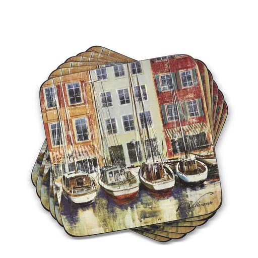 [1170010005] POSAVASOS - BOAT SCENE POSAVASOS X6PZS, 10268871, PORTMEIRON, 10268871