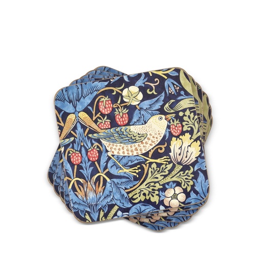 [1170010014] STRAWBERRY BLUE POSAVASOS X6 PZS 0268717, 0268717, PORTMEIRION