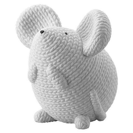 [1180140015] PETS RATON ELVIS 9.5CM BLANCO 90371, ROSENTHAL, NONE