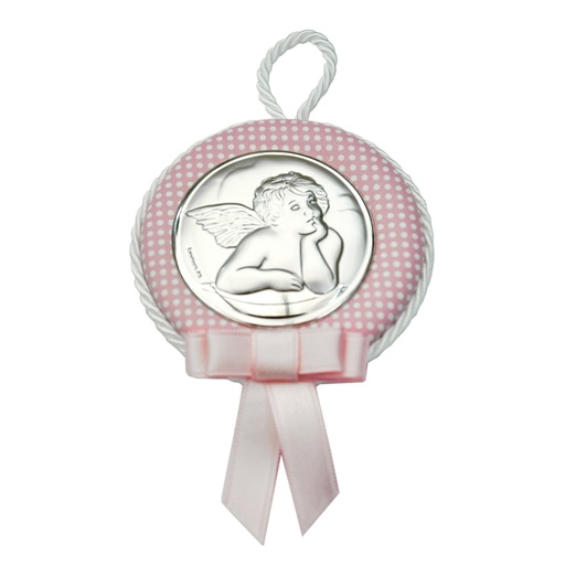 [1190040007] MEDALLA CUNA ANGEL ROSADO 6.5CM,10493 1RA, VALENTI, 10493 1RA