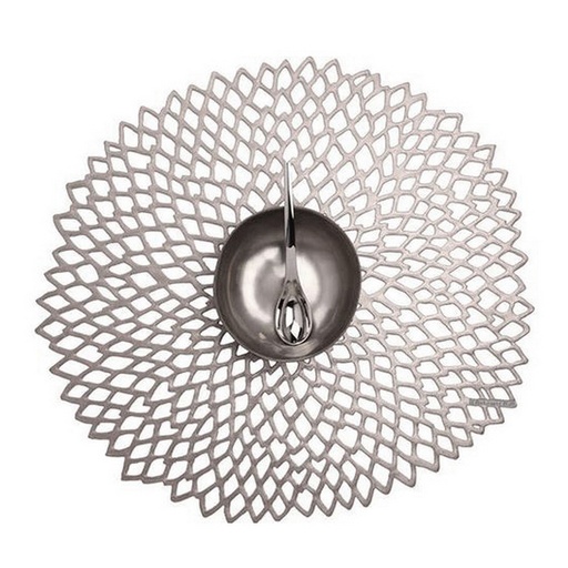 [1270210010] DAHLIA GUNMETAL INDIVIDUAL 14.25*15.25, 100142-002,CHILEWICH, 100142-002