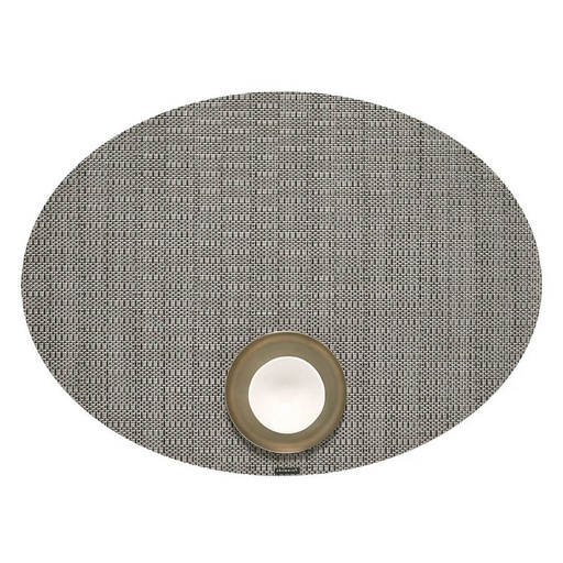 [1270290003] THATCH OVAL PEWTER 14*19, 100618-004, CHILEWICH, 100618-004