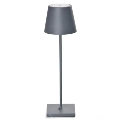 [1360030009] POLDINA - PRO LAMPARA DE MESA GRIS OSCURO, LD1340N3, ZAFFERANO, LD1340N3