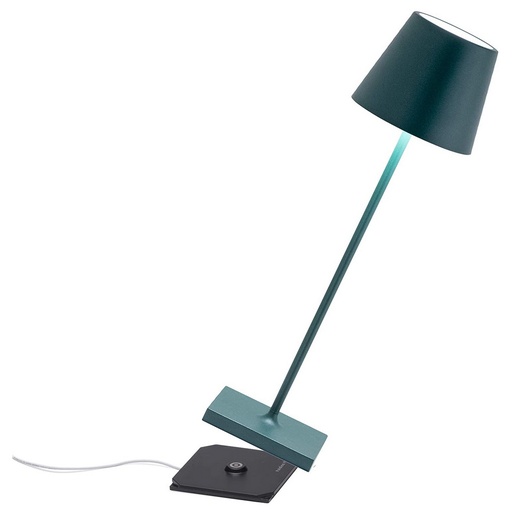 [1360030011] POLDINA - LAMPARA DE MESA VERDE OSCURO LD0340M3, ZAFFERANO, LD0340M3