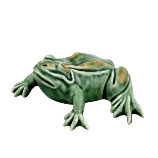 [1370080002] BORDALLO PINHEIRO - RANA ACOSTADA 13CM, 65003268,VISTA ALEGRE, 65003268