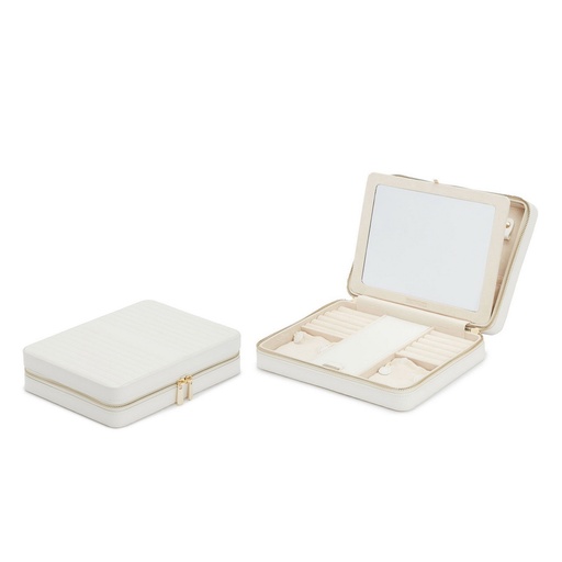 [1530010005] JOYEROS - MARIA ZIP JOYERO C/CIERRE WHITE, 766153,WOLF 1834, 766153