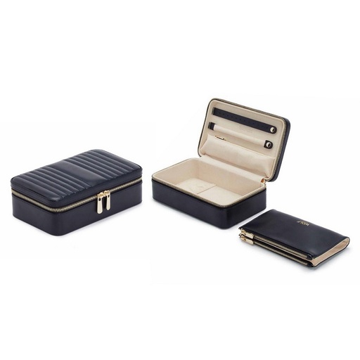 [1530010006] JOYEROS - MARIA MEDIUM ZIP JOYERO C/CIERRE NAVY, 766317, WOLF 1834, 766317