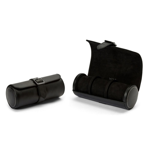 [1530030002] ESTUCHE RELOJES - SOBRE RELOJERO X3 NEGRO, 792902,WOLF 1834, 792902